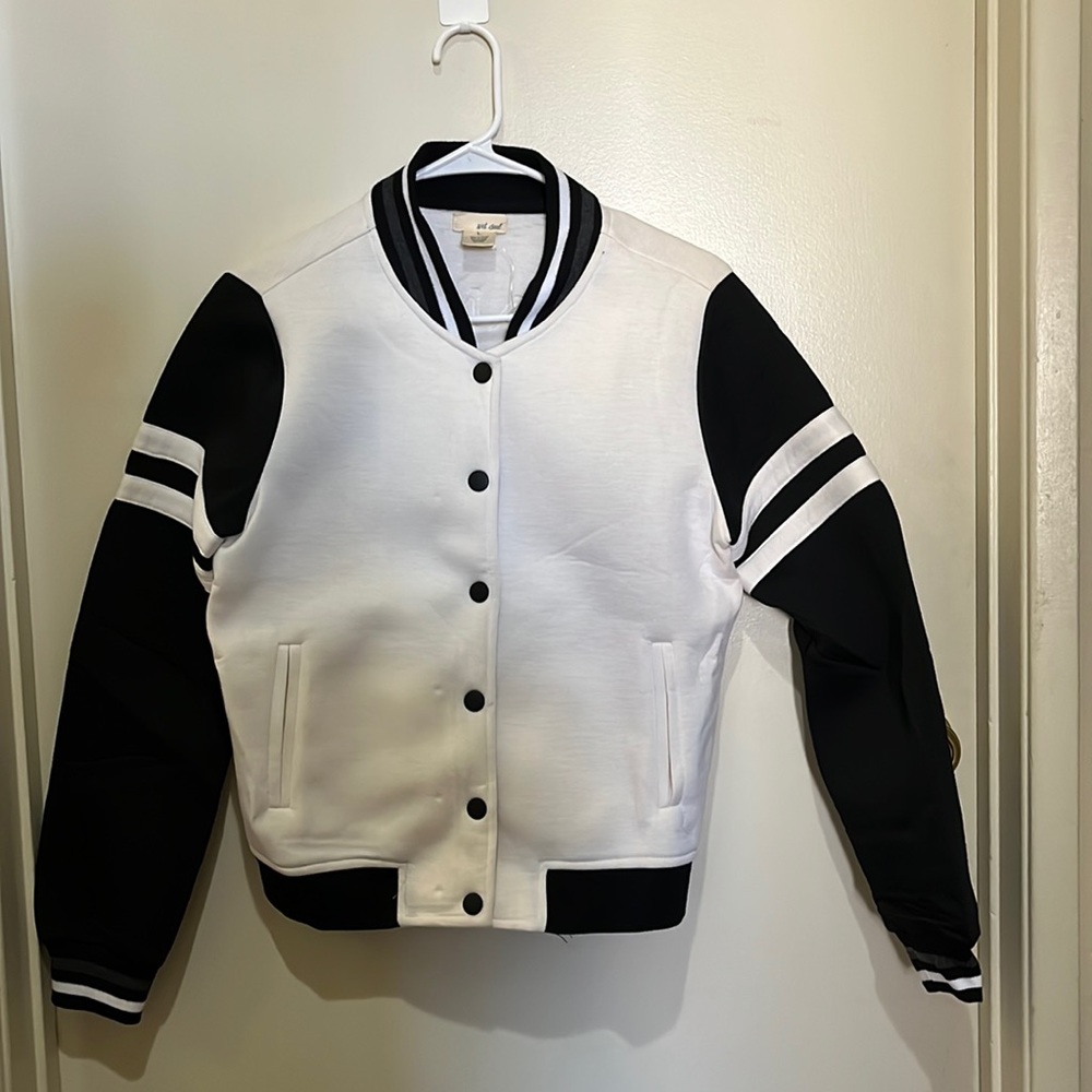 White and Black Varsity Jacket (Women’s)